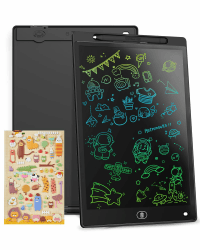 Genialba LCD Schreibtafel 12 Zoll | Buntes LCD Schreibtablett für Kinder 🌈🎨