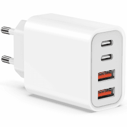 🔋📱 USB C Ladegerät 45W für iPhone & Samsung | Schnellladegerät 4 Ports