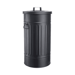 BUTLERS Retro Mülltonne Oskar 40l Mülleimer 🗑️ | Vintage Küchenhelfer mit Nostalgischem Design