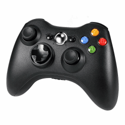 Diswoe Wireless Controller für Xbox 360 🎮 Gamepad 🕹️ Schwarz