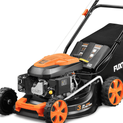 🌿🌟 FUXTEC 3in1 Benzin Rasenmäher FX-RM4646ECO 3,5PS | 46cm Schnittbreite & 7-stufige Schnitthöhenverstellung 🌟🌿