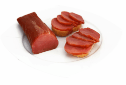 Räucherlende | Feinschmecker Schinken fettarm 🍖 | Gourmetschinken 🎁 | Wurstspezialität ca. 200g