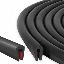🌟 6M Gummidichtung Selbstklebend Fassungsprofil Kantenschutzprofil aus EPDM Gummi