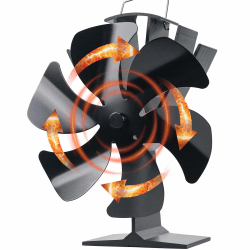 Tomersun Holzofenventilator mit 6 Flügeln 🌬️