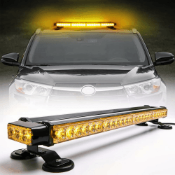 🚨 ROUTEKING 67cm 54 LED Rundumleuchte Blinklicht - 7 Modi 12/24V Blitzleuchte Amber Warnleuchte