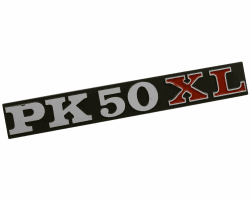 🔥 2EXTREME Schriftzug Emblem für PK 50 XL Seitenhaube - Alu/Rot/Schwarz, 128x18mm 🔥