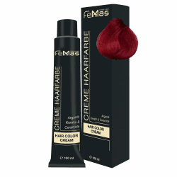 FemMas Haarfarbe Pure & Mix Rot | Professionelle Creme mit Arganöl, Keratin & Ceramiden 💇‍♀️