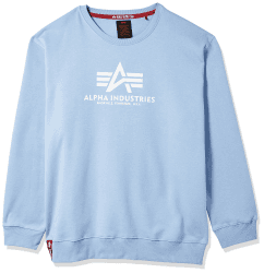 🌟 Mega Deal: ALPHA INDUSTRIES Herren Basic Sweater Sweatshirt in Light Blue! 🚀