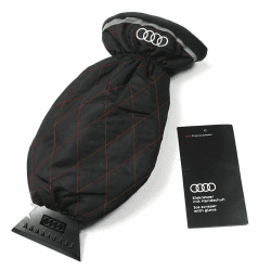 🚗❄️ Original Audi Eiskratzer mit Handschuh Winter Kratzer Scheiben Schnee Eiskratzerhandschuh 80A096010D, Schwarz 🧤❄️