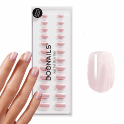 DOONAILS Soft Gel Press On Nails 30er Set Jetset Extra Short Square Form Chrome Nägel zum Aufkleben