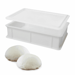 🍕🥖 GENUS DEI Dei | Hefekiste Pizza und Brot | Kunststoffbox + Deckel 30 x 40 x 10 cm 🥖🍕