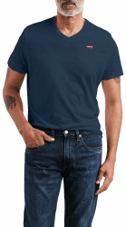 👕🔥 Levi's Herren Original Housemark V-Neck T-Shirt T-Shirt L Dress Blues - Nur 16.95€!