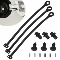 🚗🔧 3 Sätze Premium Auto Tankdeckel Zubehör Set - Hochwertiges Tankdeckel Halteband, Leitung und Gummiband