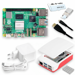 Raspberry Pi 5 4GB Starter-Kit 🚀 | 64GB Edition | USB-Kartenleser | Micro HDMI Kabel