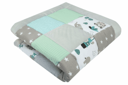 👶🌈 Medi Partners Krabbeldecke 100% Baumwolle 120x120cm 🎨🧸