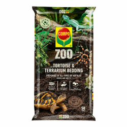 🐢🕷️🦎 COMPO Zoo Schildkröten- & Terrariensubstrat - 100% natürliches Spezialeinstreu - 50 Liter 🌿