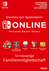 Nintendo Switch Online Mitgliedschaft - 12 Monate Familienmitgliedschaft