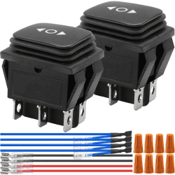 🔌🚗 Wippschalter 12V Kippschalter Ein-Aus-Ein 6-pin Momentan DPDT Schalter Polaritätsumkehrschalter 🛥️🔧