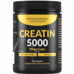 Creatin 5000 Mega Caps - Hochdosiertes Creatin Monohydrat für Sportler 🏋️‍♂️