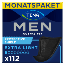 TENA MEN Protective Shield Extra Light - 112 Einlagen im Monatspaket (8 x 14) 🛡️
