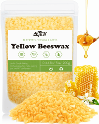 Premium Gelbe Bienenwachs Pastillen 200G/906G/2.3KG 🕯️🐝