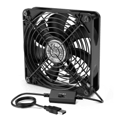 ELUTENG 140mm USB Lüfter PC Lüfter mit 3 Geschwindigkeitsstufen 🌀🖥️