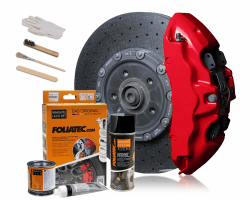 🔥 Foliatec Bremssattel Lack Set: Racing Rosso, 7-teiliges Set 🏎️