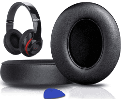 SoloWIT® Ersatz Ohrpolster für Beats Studio 2 & 3 🎧 | Weiches Proteinleder & Memory-Schaum