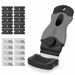 🌟 Flintronic Schaber Set 🌟 Ceranfeldschaber mit 20 Edelstahl & Kunststoffklingen
