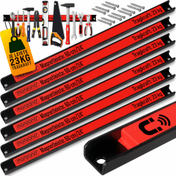 DEUBA® 6x Magnetleiste 60cm 23kg Tragkraft 💪🔧 Werkzeugleiste inkl. Montagematerial