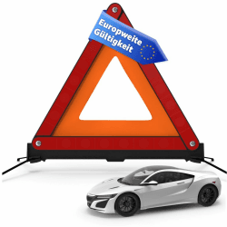 🚨 POWR CAR Warndreieck ECE R27 Pannendreieck 2025 🚗 - Auto PKW Notfalldreieck gemäß StVO - Unfall & Pannen als Autozubehör