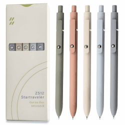 UIXJODO Gelstifte, 5 Stück 0,5 mm japanische schwarze Tinte 🖊️