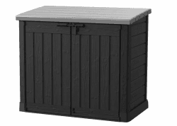 🌟 Super Angebot! Keter 17199416 Mülltonnenbox Store it Out Max, Schwarz, 1.200L