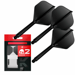 Target Darts K Flex Integrierte Dart Flights und Schäfte, No.2 | 3er Pack K-Flex - No.2