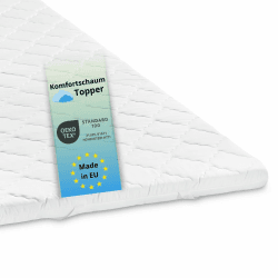 🌟 Topper 140 x 200 x 6 cm - Komfortschaum Matratzentopper 🌟