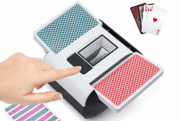 🃏🎰 Kartenmischmaschine Elektrische Automatischer Kartenmischer für 1-2 Decks 🎲🃏