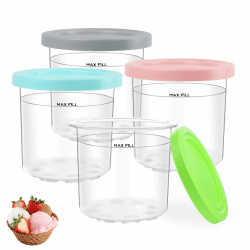 Nepfaivy Behälter für Ninja Creami Eismaschine - 4er-Set 🍦🍨🍧🍹