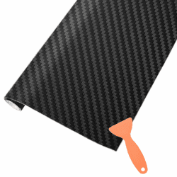 🚗 AOBETAK Carbon Autofolie Matt Schwarz 🛠️ 1500 x 300 mm Selbstklebend 3D Car Wrapping Blasenfrei Vinyl Folie 🏍️🔧 Carbonfolie Lackschutzfolien