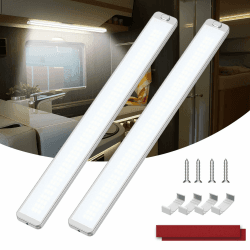 🌟 Superhelle 228 LED Leiste 12V 10W, 2 Stück 2000LM Wohnmobil Lampe 🚗