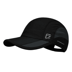 🧢 GADIEMKENSD Unstructured Quick Dry Sports Cap Outdoor Sun Protective Unisex 56-60 Schwarz