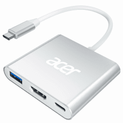 Acer USB C HDMI Adapter Multiport, 4K HDMI USB C Adapter mit PD 100W