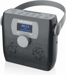 NEU 2024 Tragbarer CD Player mit Radio FM 🎶 MONODEAL Bluetooth Boombox CD Player mit Lautsprecher 📻