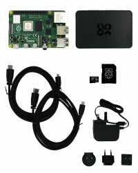 🚀🤖 atxx Raspberry Pi 4 4GB Base Kit – Singleboardcomputer Set mit Pi 4 (4GB), Gehäuse, Netzteil, 2X Micro-HDMI Kabel