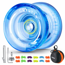 🪀 Reaktionsfähiges JoJo für Kinder K2 Crystal Blue - Professionelles Yoyo 🪀