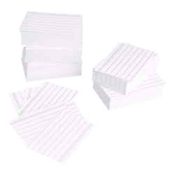 📚 Amazon Basics A8 Karteikarten (7,4 cm x 5,2 cm), liniert, Weiß, 1000 Stück - Sonderangebot!