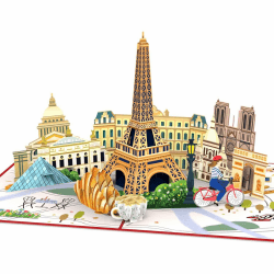 🎁 Papercrush® Pop Up Karte Paris - Geburtstagskarte für Geldgeschenk 🗼💌