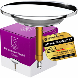 Badewannenstöpsel Universal Ø 72 mm Premium - Stöpsel Badewanne Chrom 🛁