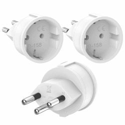 🔌🌍 3 Stück Reiseadapter für Malediven, Ruanda, Liechtenstein