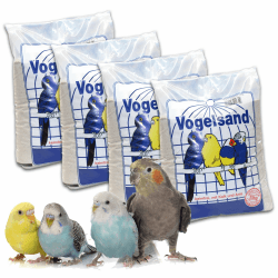 🕊️🌿 25 kg Vogelsand Naturweiss mit Kalk u. Anis (5 x 5 kg) 🌿🕊️