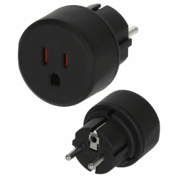 🔌🔌 Brennenstuhl Reisestecker / Reiseadapter (Reise-Steckdosenadapter) in schwarz 🌍✈️